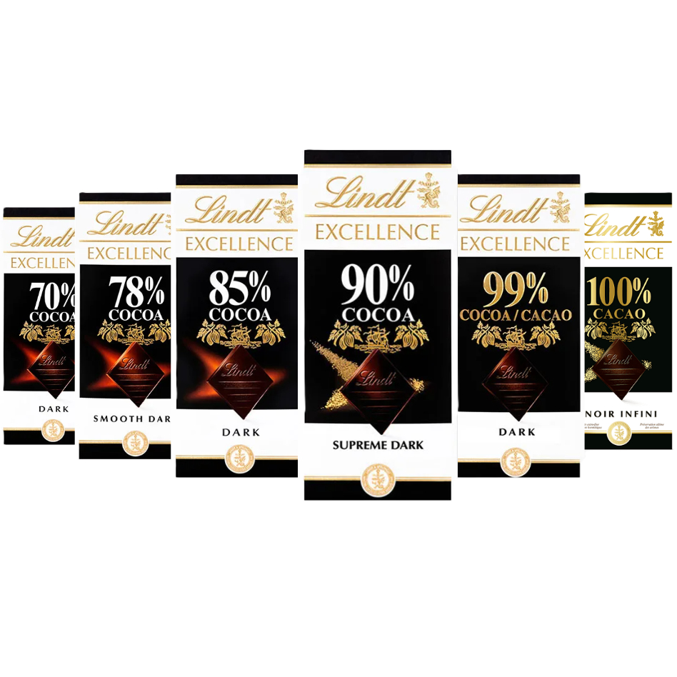 Lindt Excellence Dark Bar 50 & 100g (France)