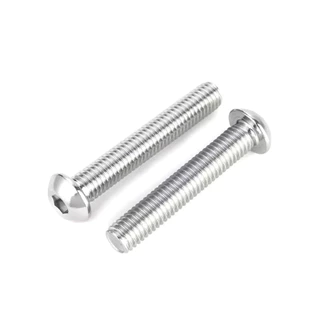 สกรู หัวจมกลม สแตนเลส เกลียวมิลตลอด M5 ISO7380 Button Head Hexagon Socket SUS 304