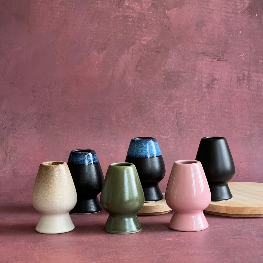 แท่นวางแปรงมัทฉะ ที่วางแปรงชงชา แท่นเสียบแปรงชงชา เซรามิค พร้อมส่ง Handmade - AT1CERAMIC