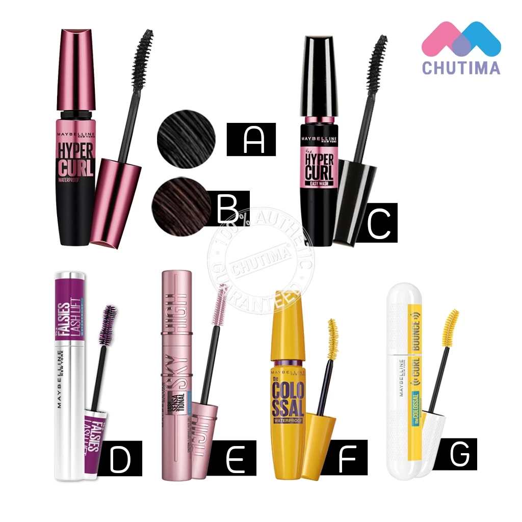 เมย์เบลลีน มาสคาร่า Maybelline Mascara Hypercurl Water proof/ Easy Wash/ The Falsies Lash Lift/ Sky high/ Colossal