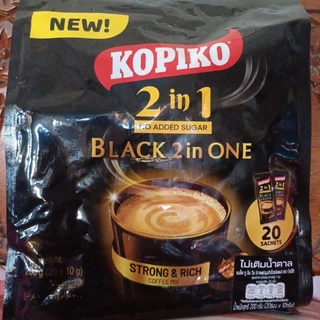 kopiko2in1สูตรไม่เติมน้ำตาล20ซองซองละ10กรัม