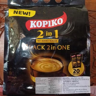 kopiko2in1สูตรไม่เติมน้ำตาล20ซองซองละ10กรัม