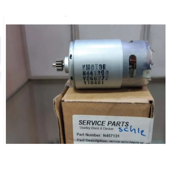 Stanley อะไหล่ มอเตอร์ สว่านไร้สาย 10.8 V 12 V รุ่น SCH12 SCD12 มอเตอร์พร้อมเฟืองขับ 14 ฟัน