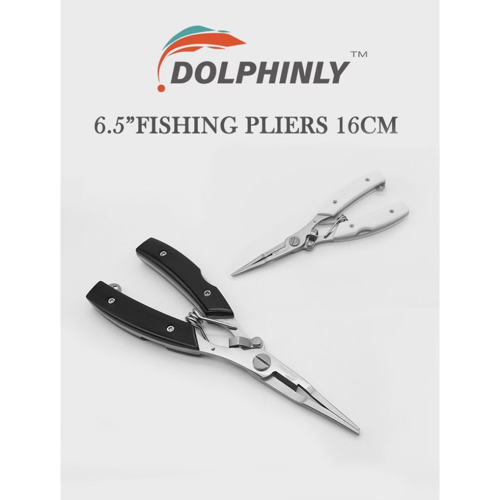 DOLPHINLY คีมตกปลา แสตนเลส 6.5"