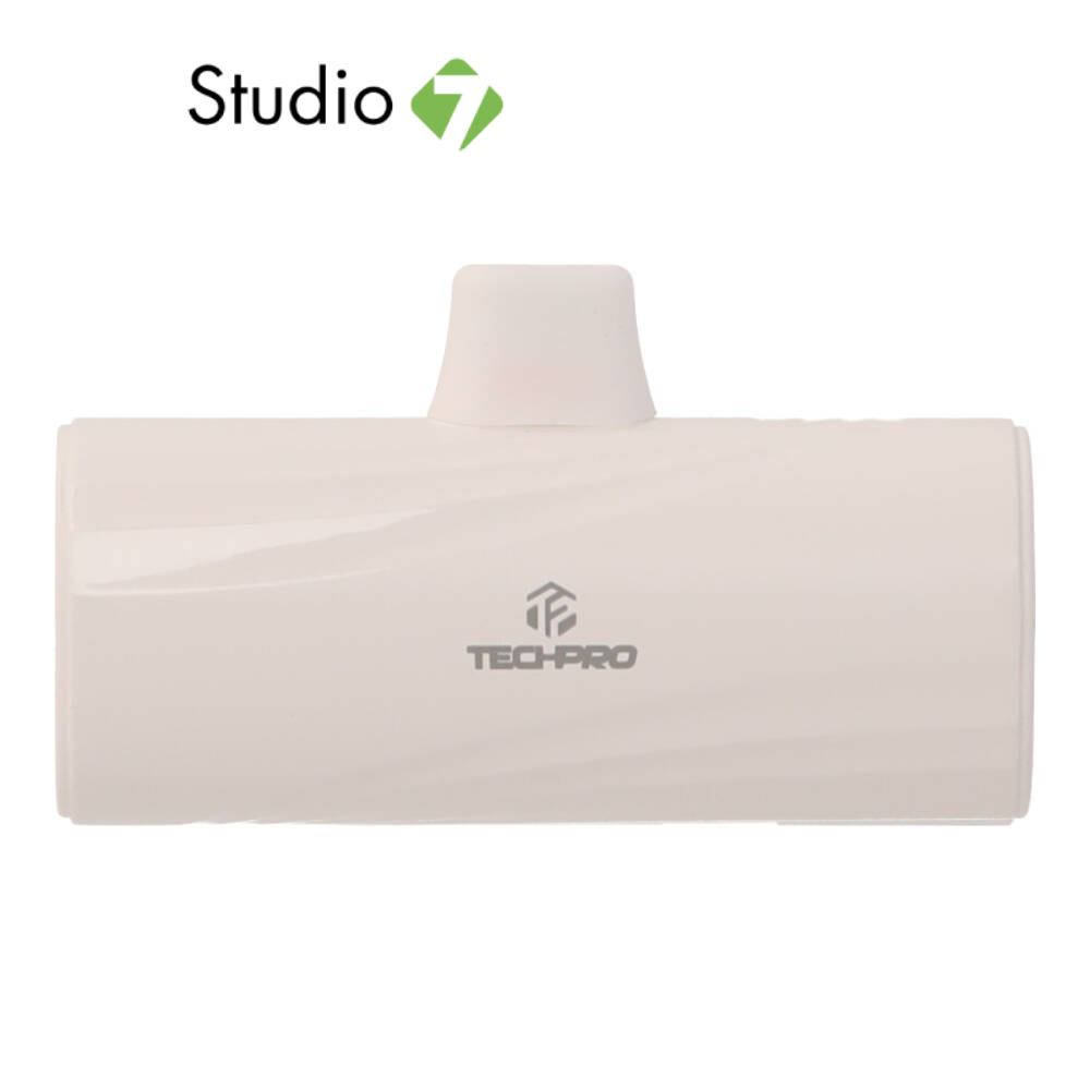 พาวเวอร์แบงค์ TECHPRO 5000 mAh Type-C PD (TP-PB5C) White by Studio7