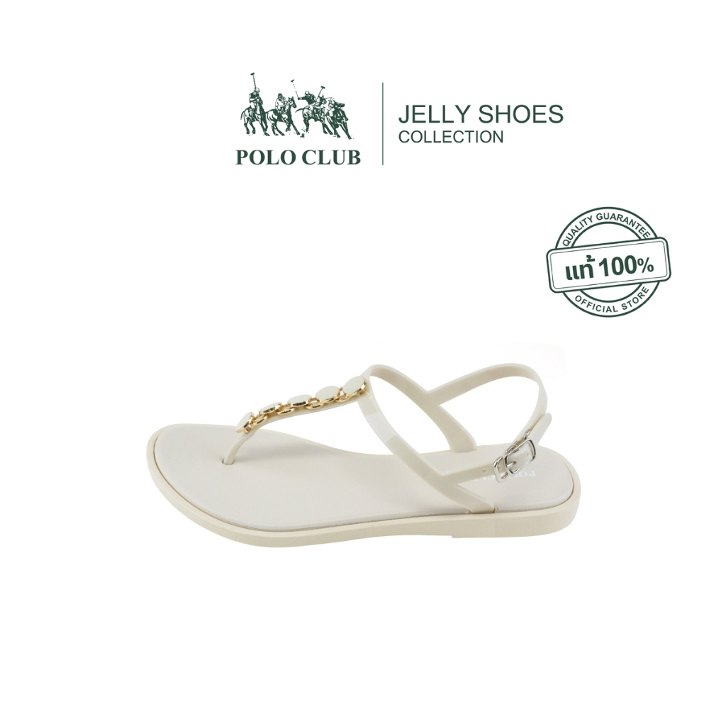 POLO CLUB รองเท้า รุ่น JL-4004 สีเบจ | รองเท้าแตะผู้หญิง