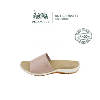 POLO CLUB รองเท้าแตะแบบสวม รุ่น AG-2822 สีชมพู |รองเท้าแตะผู…