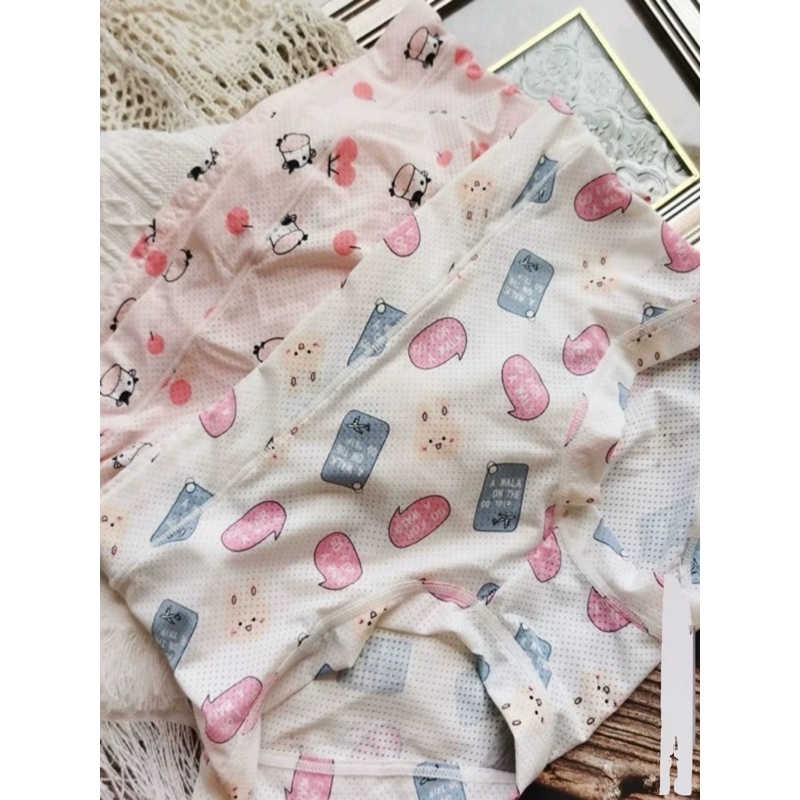 651/2/3(ลายใหม่)พร้อมส่งf/xl/2Xl ยกเซ็ต3--ตัว🔥กางเกงในเอวสูงผ้านิ่มระบายอากาศใส่สบาย เป้าเย็บติด💕 - รูปที่ 4