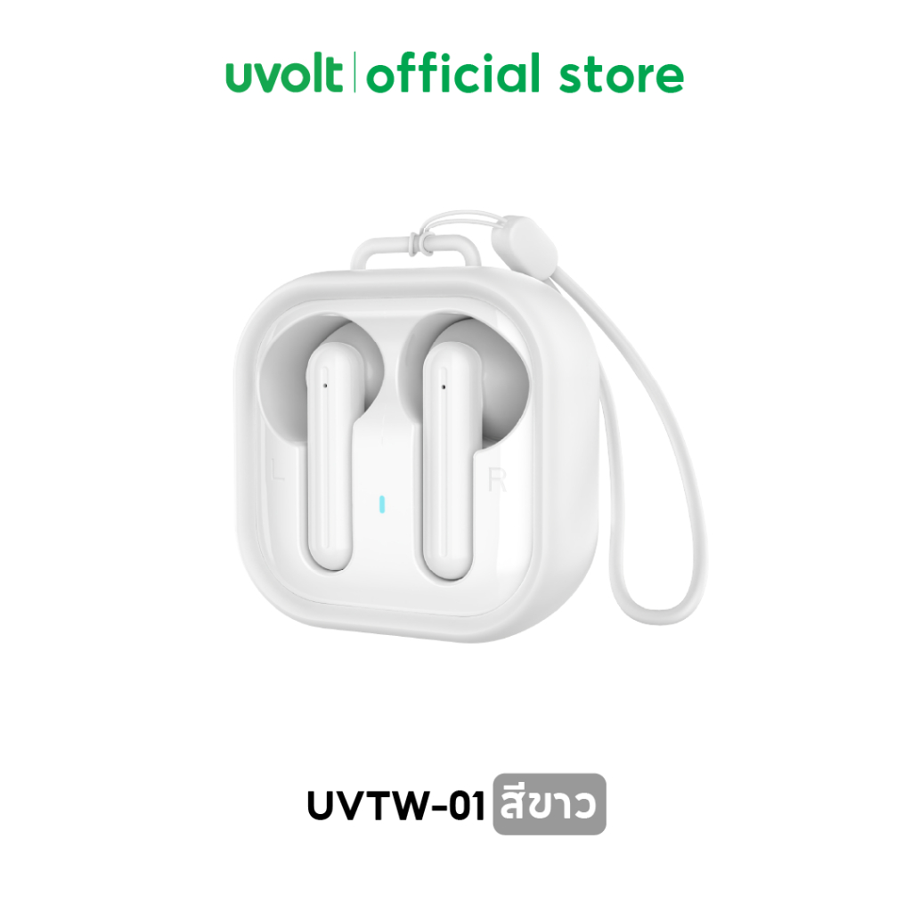 [Uvolt wireless Ear phone Max 16Hrs] หูฟังบลูทูธไร้สาย หูฟังกันน้ำกันเหงื่อ หูฟังไร้สาย Bluetooth 5.3 ใช้งานนาน 16 ชม.