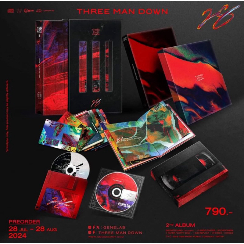 Boxset Three Man Down อัลบั้ม 2rd Album ( มือ 1 ซีล ) 💯