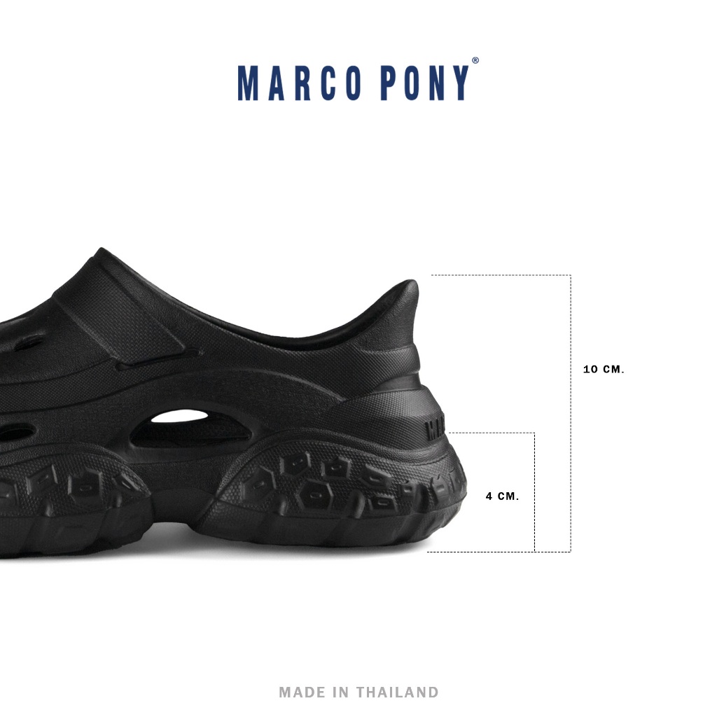 Marco Pony รองเท้าแตะแบบสวม รองเท้าพื้นนิ่ม สามารถใส่ได้ผู้ชายและผู้หญิง ยาง EVA พื้นหนานุ่ม Size 37-43 รุ่น MH9026