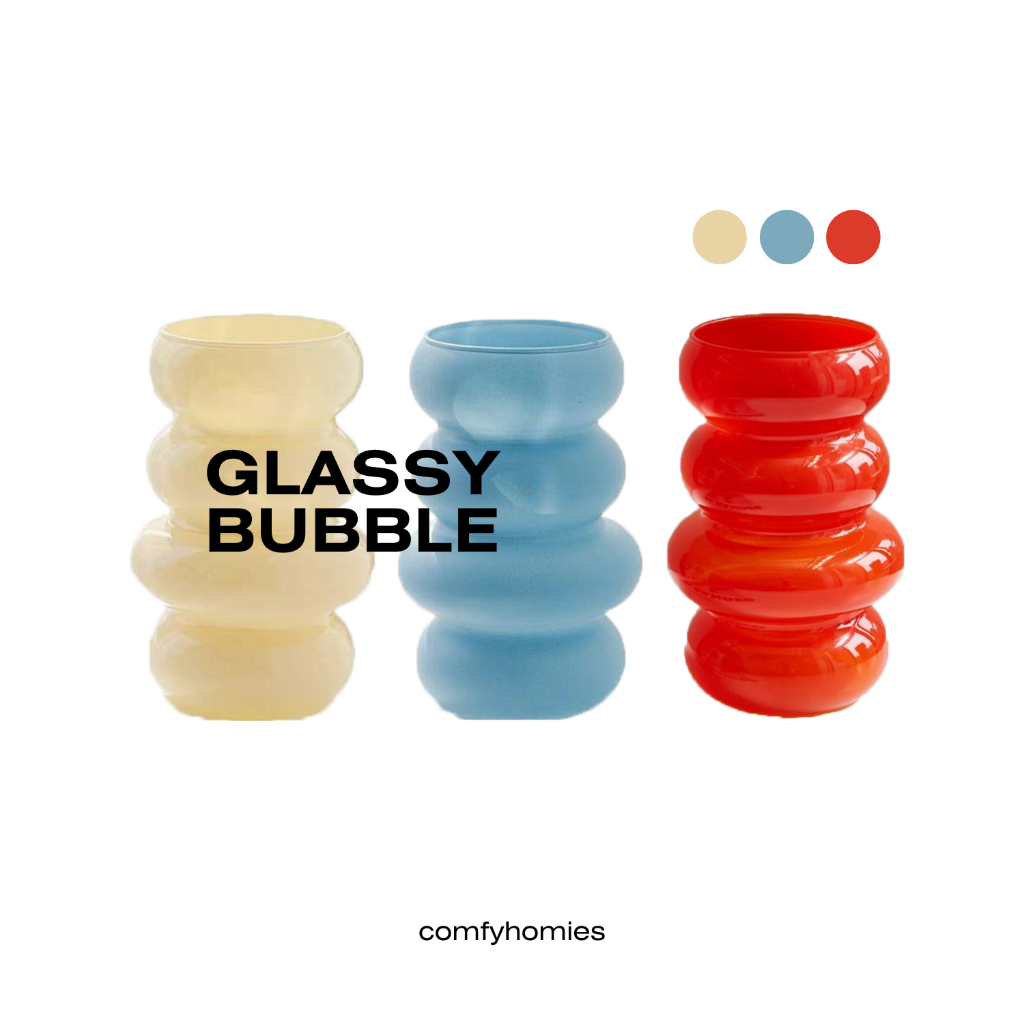 พร้อมส่ง แจกัน GLASSY BUBBLE/comfyhomies