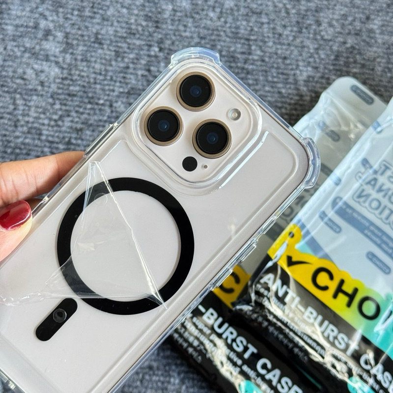 เคสใส Magnetic มุมกันกระแทก เคสสำหรับรุ่นไอโฟน 11 -17 17Air 17pro 17promax - รูปที่ 5