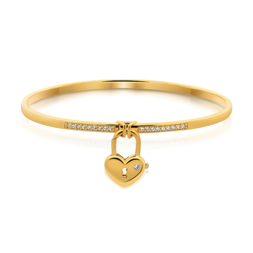 Jewellista กำไลข้อมือเงินแท้  Anatasia ประดับพลอย CZ