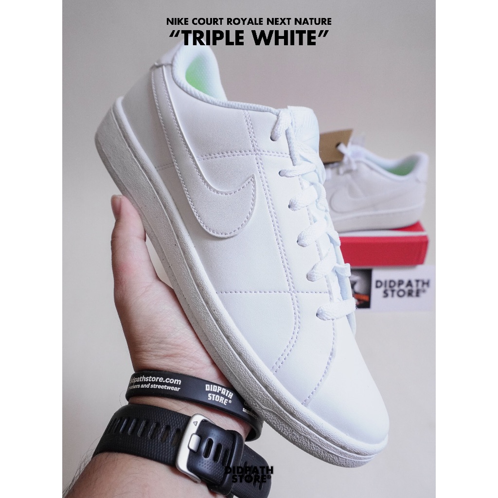รับประกันของแท้ ✅ รองเท้าลำลองไนกี้หญิง Nike Court Royale 2 NN (DH3159 100) สีขาว รองเท้าหนัง