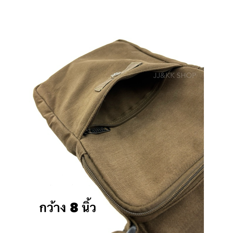(พร้อมส่ง)Kapaotung กระเป๋าสะพายข้างผ้า สไตล์วินเทจ รหัส5070 กป.พาดลำตัวไหล่สำหรับผู้หญิง/ผู้ชาย กะเป๋าใส่ไอแพด ไอโฟน
