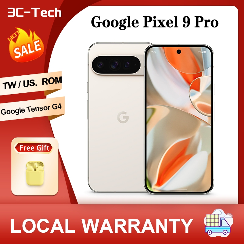 เวลาขนส่ง 10 วัน New Google Pixel 9 Pro US/ TW VERION 6.3inch 120Hz 4700 mAh 27W wired Google Tensor
