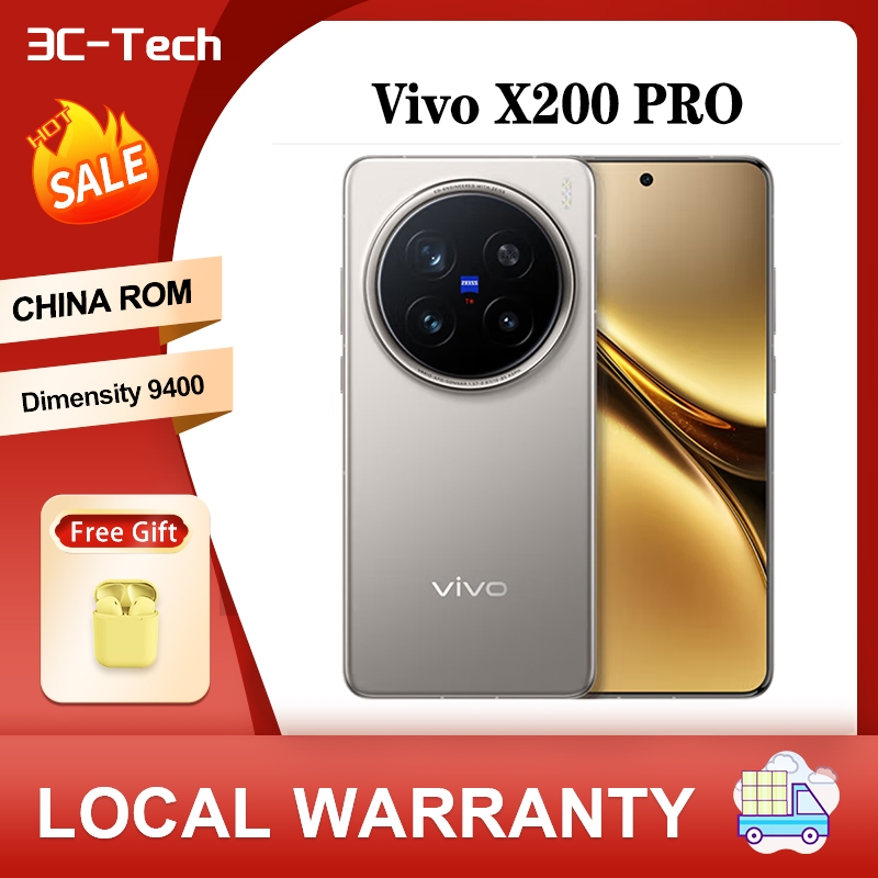 เวลาขนส่ง 10 วัน NEW VIVO X200 Pro CHINA ROM Dimensity 9400 6000mAh 6.78" 120HZ AMOLED