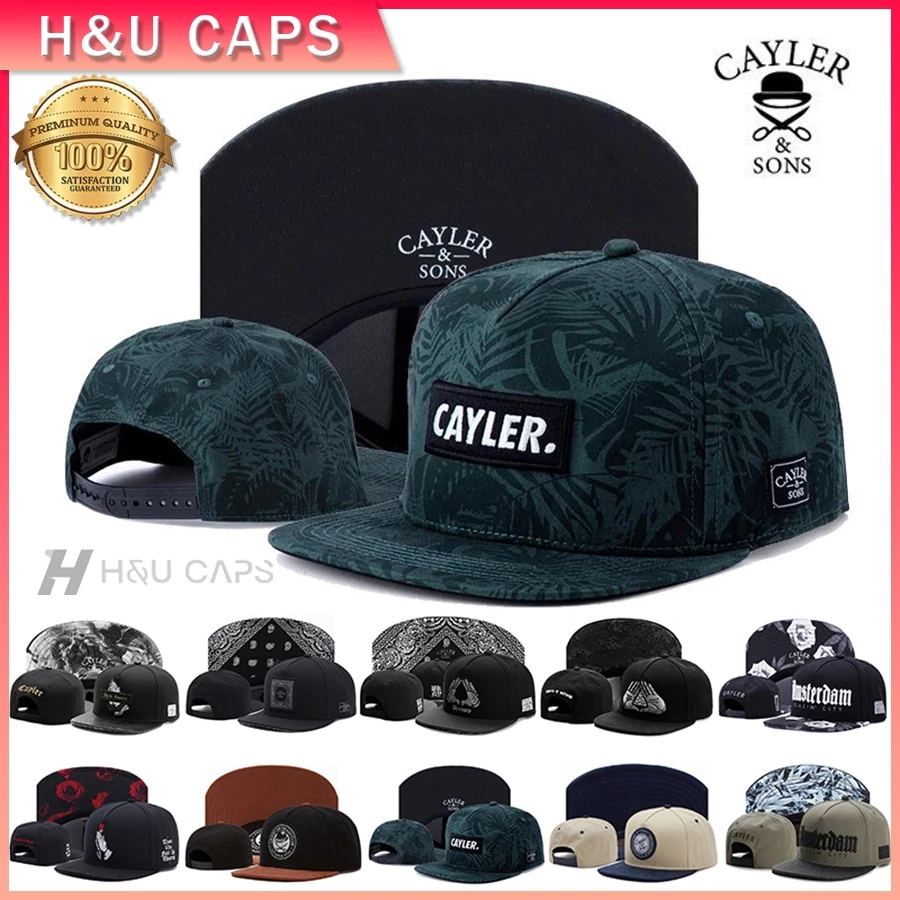 หมวกฮิปฮอป cayler&sons สไตล์แฟชั่น สำหรับผู้ชาย แบบบิลเรียบ
