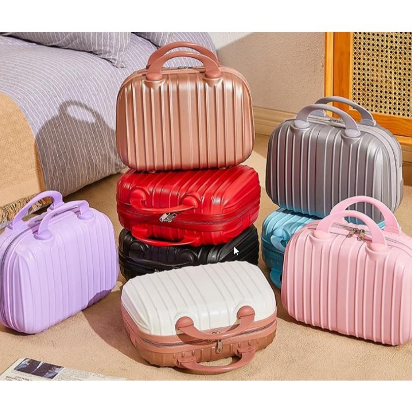 โรงงานมาเองMR.LUGGAGEกระเป๋าเดินทาง14 นิ้ว น้ำหนักเบา ขนาดเล็ก กระเป๋าเครื่องสำอางผลิตเองในประเทศไทย