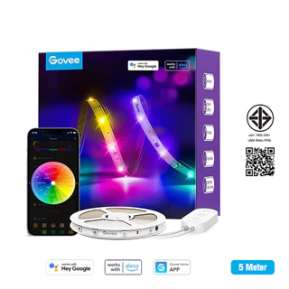 Govee RGBIC Basic LED Strip Light 5M/10M Wi-Fi + Bluetooth Music Sync | ไฟเส้น LED อัจฉริยะ ปรับสีไล่เฉดรุ่น H618A
