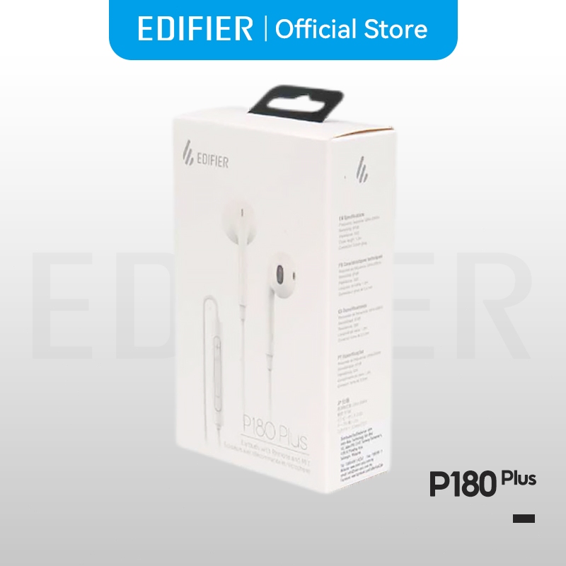 Edifier P180 Plus / P180 USB-C หูฟังแบบมีสาย 3.5mm พร้อมรีโมทและไมโครโฟน