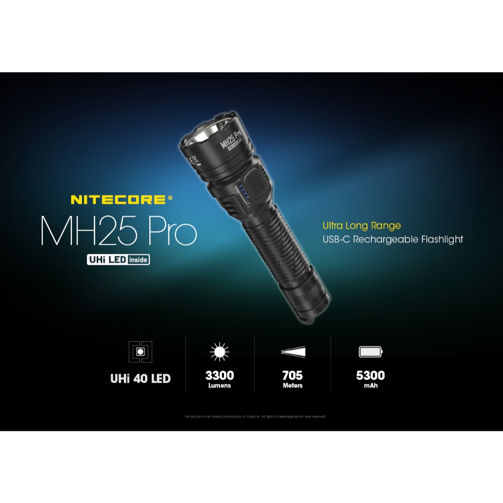 ไฟฉาย NITECORE MH25 PROสว่าง3300LUMENS