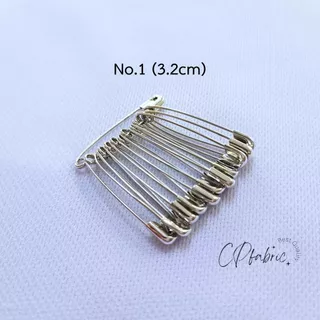 เข็มกลัด เข็มซ่อนปลาย สแตนเลส อย่างดี (ราคา/1พวง)