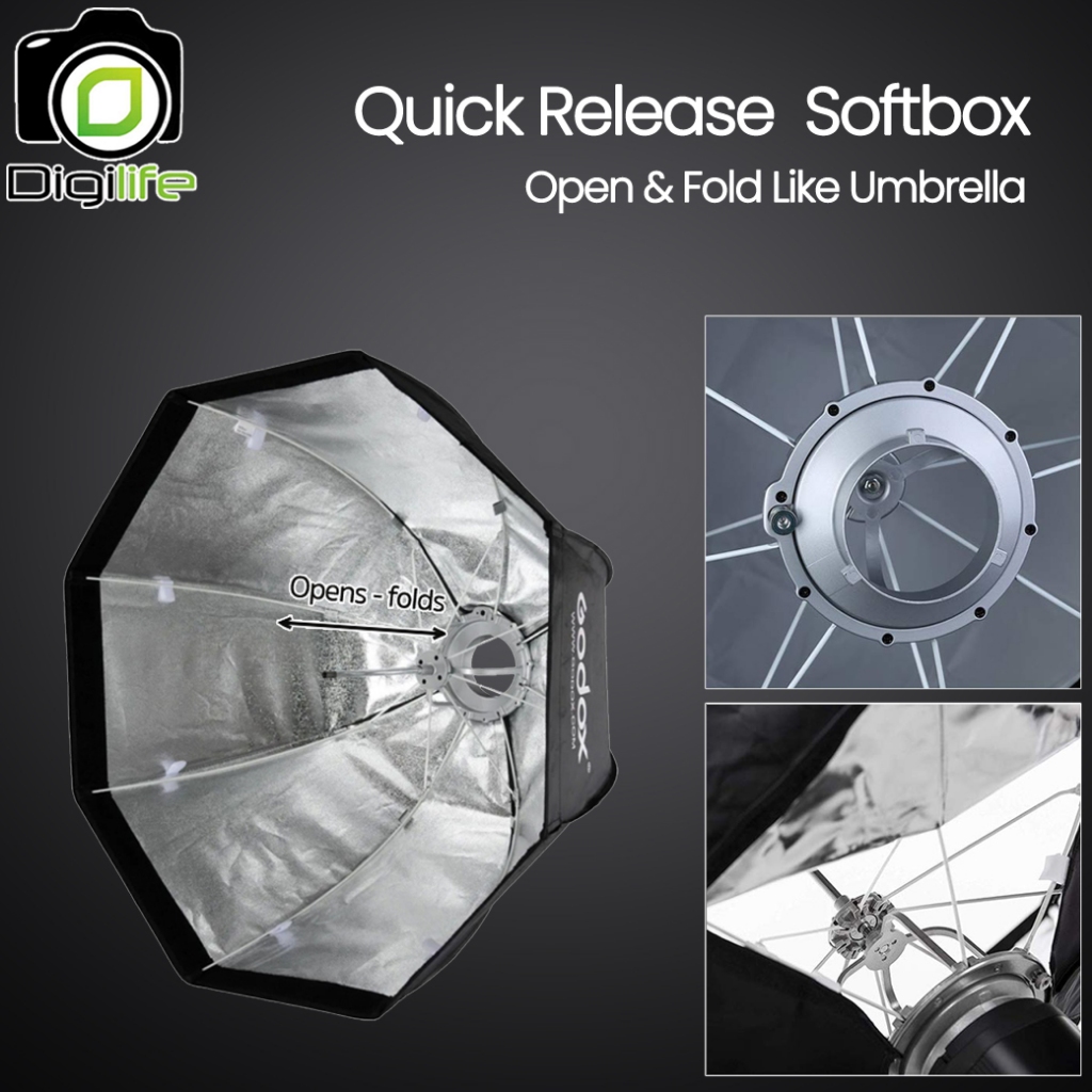 Godox Softbox SB-GUE 80 cm. Quick Release Octa Softbox With Grid ( Bowen Mount ) / Digilife Thailand