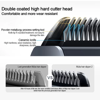 Xiaomi Mijia Electric Hair Clipper 2 ปัตตาเลี่ยนตัดผม ปัตตาเลี่ยนไร้สาย ปัตตาเลี่ยนไฟฟ้า ปรับความเร็วได้ 2 ระดับ กันน้ำ