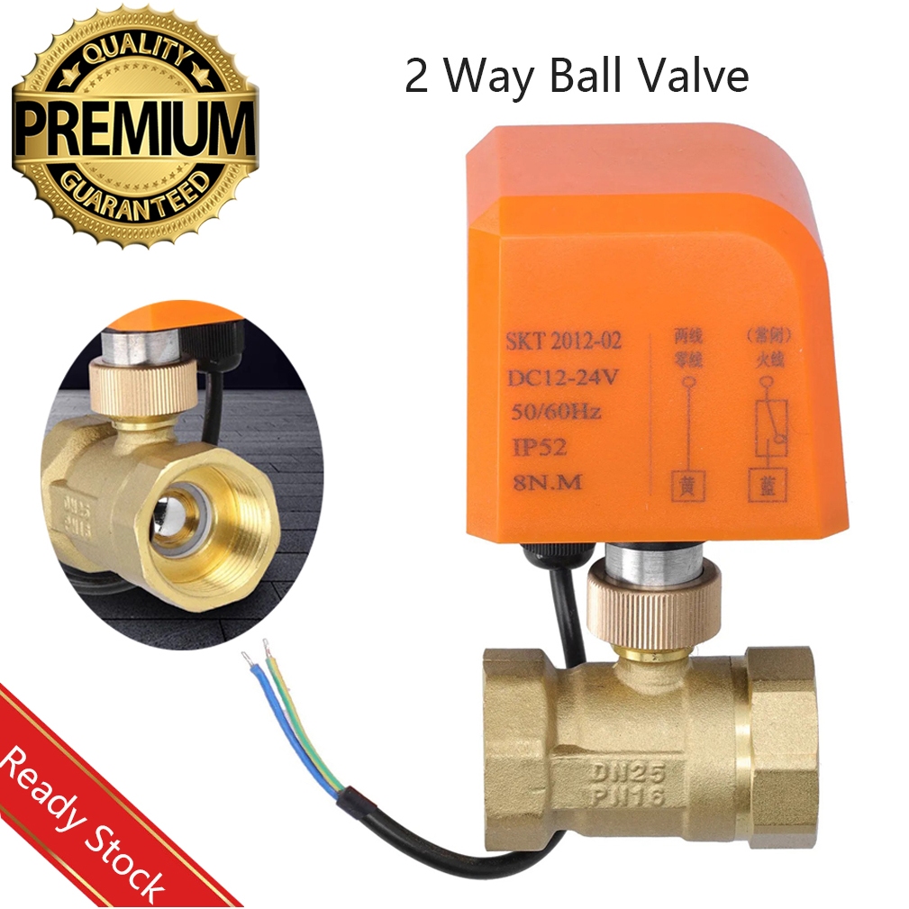 DN15/DN20/DN25 Electric Ball Valve Electric Motorized Thread Ball Valve Brass AC 220V 2 Way Motorize