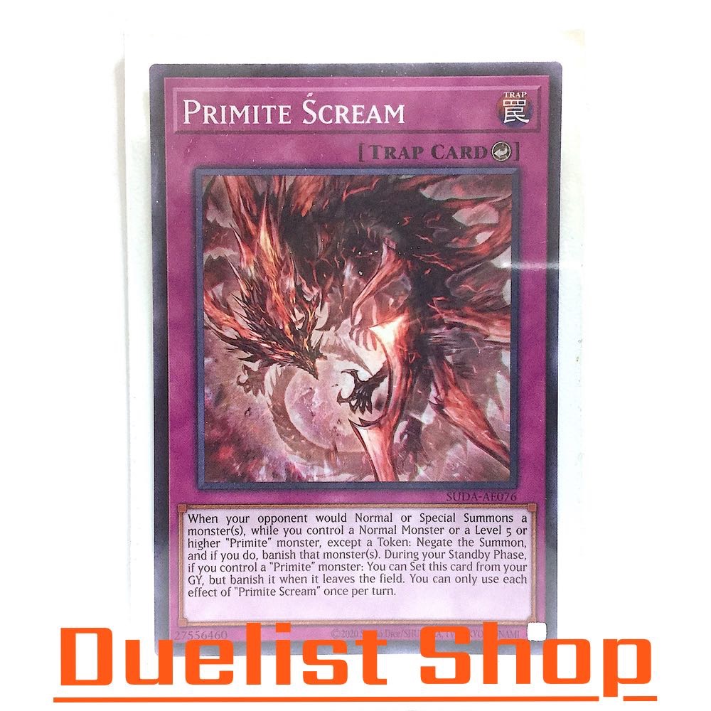 Primite Scream (N) Trap [Counter] ชุด SUDA-AE076 การ์ดยูกิโอ (Yu-Gi-Oh!) OCG Asia EN