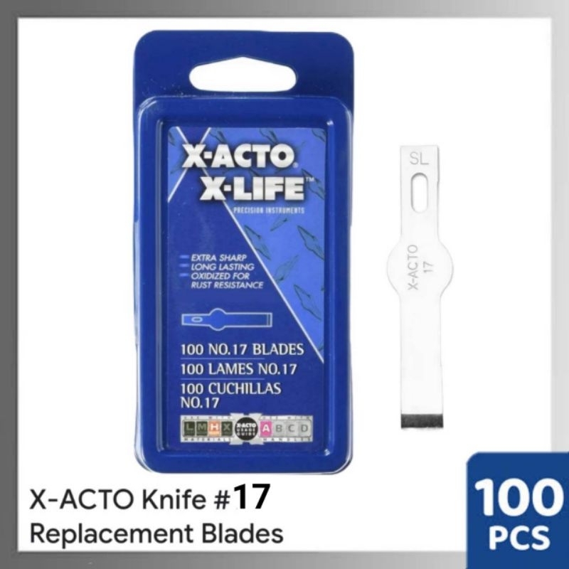 X-ACTO Knife #17 Replacement Blades (100/Box)