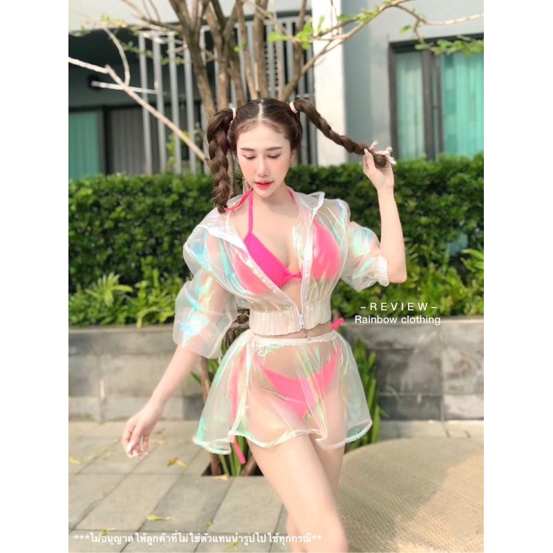 ชุดเซ็ตต้อนรับสงกรานต์ เสื้อแขนยาวมีฮู้ด ซิปหน้า เซ็กซี่สุดๆ - รูปที่ 4