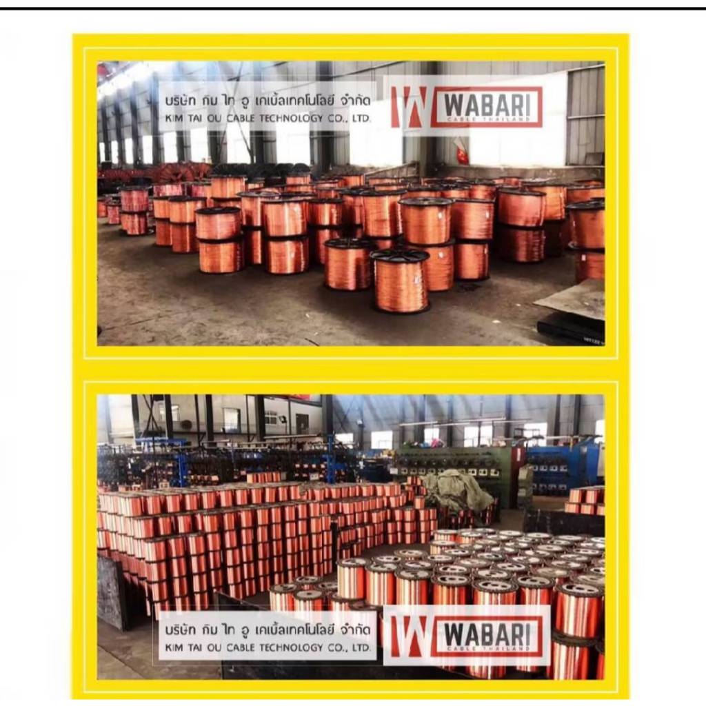 สายไฟ WABARI สายไฟ VAF/G 2x1.5/1.5 แบทองแดงแท้ สายหลอดไฟ 10m 20m 30m VAF กราวด์ สาย VAF-GRD 2x1.5