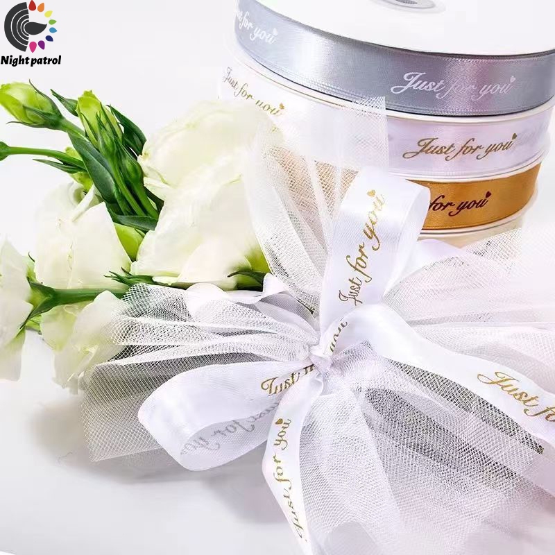 ริบบิ้นผ้าไหมซาติน ลายตัวอักษร Just for You 25 มม. ยาว สําหรับตกแต่งบ้าน งานแต่งงาน คริสต์มาส DIY  สําหรับตกแต่งเค้ก - รูปที่ 7