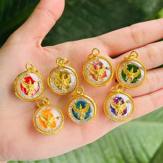 พญาครุฑเสริมบารมีอำนาจวาสนา7สี7วัน จี้ครุฑ พร้อมบทสวดคาถาพญาครุฑ