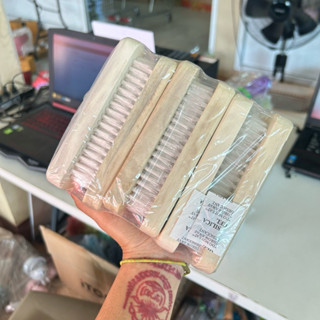 แปรงซักผ้าไม้ขนใส14ซม. แพ็ก 12 ชิ้น