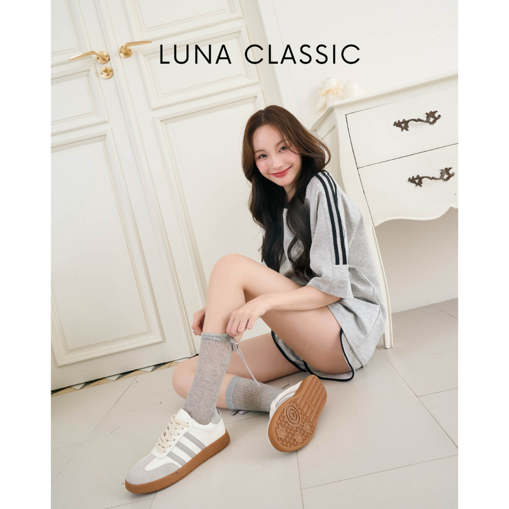 CCS - รองเท้าผ้าใบ รองเท้าลำลอง รุ่น Luna Classic พร้อมส่งจากไทย ใส่สบาย (2302) Cotton Candy Step