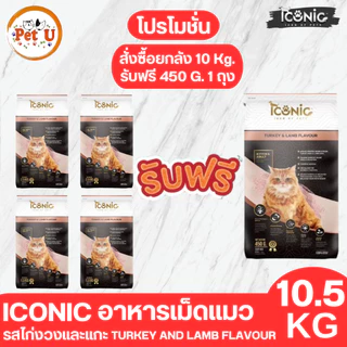 ICONIC ไอโคนิค [ขายแบ่ง 10kg] สำหรับแมว 4 เดือนขึ้นไป อาหารแมวเกรดพรีเมียม