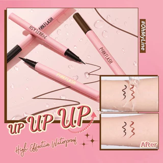 Pinkflash Ohmyline อายไลเนอร์ สีดํา เนื้อแมตต์ กันน้ํา ติดทนนาน ทั้งวัน ใช้งานง่าย ไม่เลอะ Eye Liner
