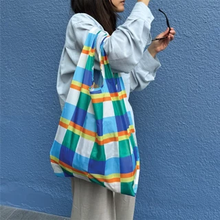 Sardine Foldable Bag M กระเป๋าพับได้ ไนลอนกันน้ำ น้ำหนักเบา พกพาสะดวก