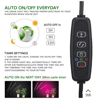 🌞ไฟปลูกต้นไม้ USB LED แบบขาหนีบ สำหรับปลูกต้นไม้ในที่ร่มไร้เเดด กินไฟน้อย เปิด-ปิดอัตโนมัติ ประกัน 1 เดือนค่ะ