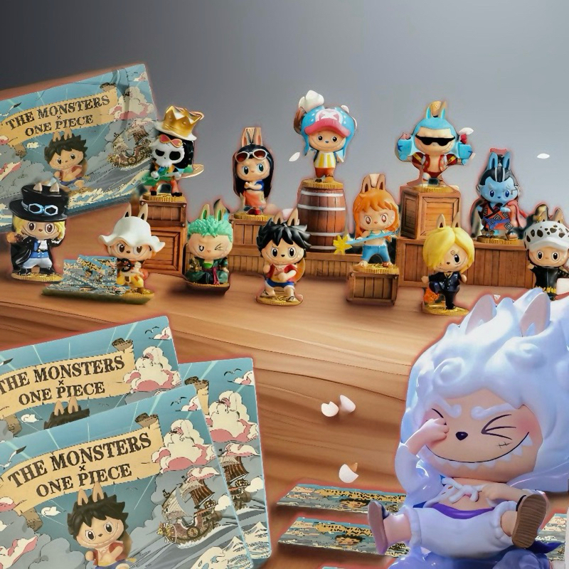[พร้อมส่งในไทย ยก BOX] Labubu ONE PIECE POPMART The Monster x Onepiece All set @@** ใช้โค้ดลด 20-30%