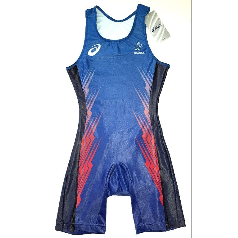 ASICS Pro Elite Team France Pro Athlete Issue Running Singlet