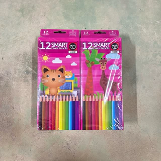 สีไม้สั้น-ยาว แพ็ค 12 กล่อง ราคาส่งยกโหล ยี่ห้อHHC
