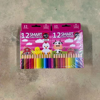 สีไม้สั้น-ยาว แพ็ค 12 กล่อง ราคาส่งยกโหล ยี่ห้อHHC