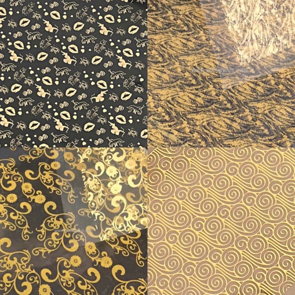 แผ่นลอกลายช็อคโกแลต Chocolate Transfer Sheet หลายลาย DIY Xmas ใช้ทำลายบนช็อคโกแลต ทำง่ายสวยงาม - รูปที่ 3