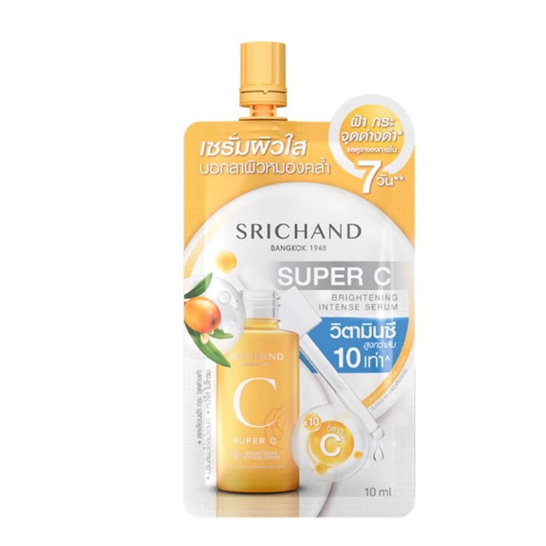 (แพ็คเกจเก่า) SRICHAND Super C Serum 10ml ศรีจันทร์ซุปเปอร์ซีเซรั่ม10ml