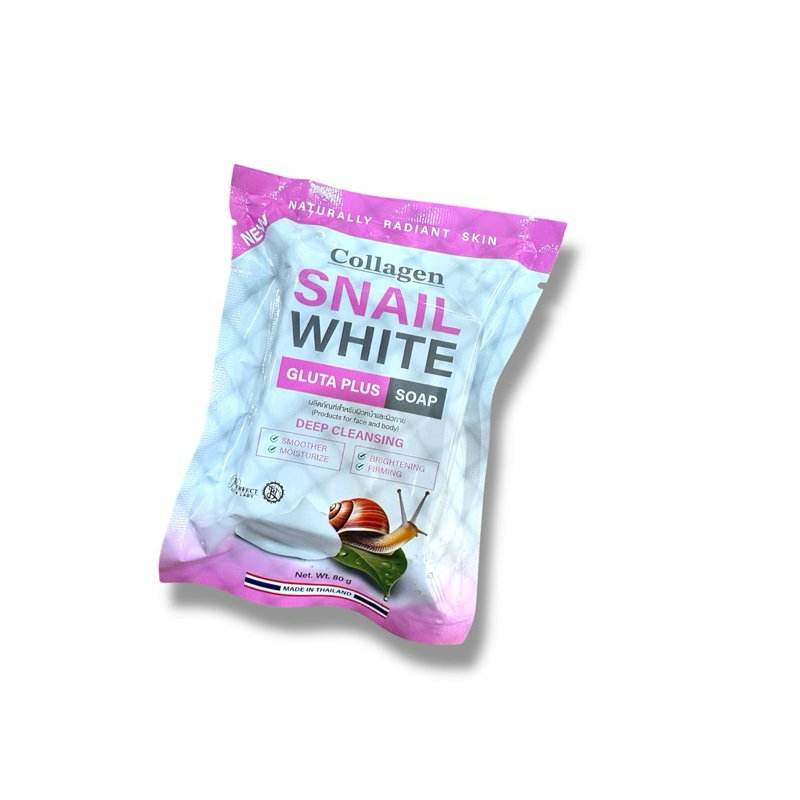 Collagen Snail White Gluta Plus soap สบู่สเนลตาราง 2026 (New) 80g